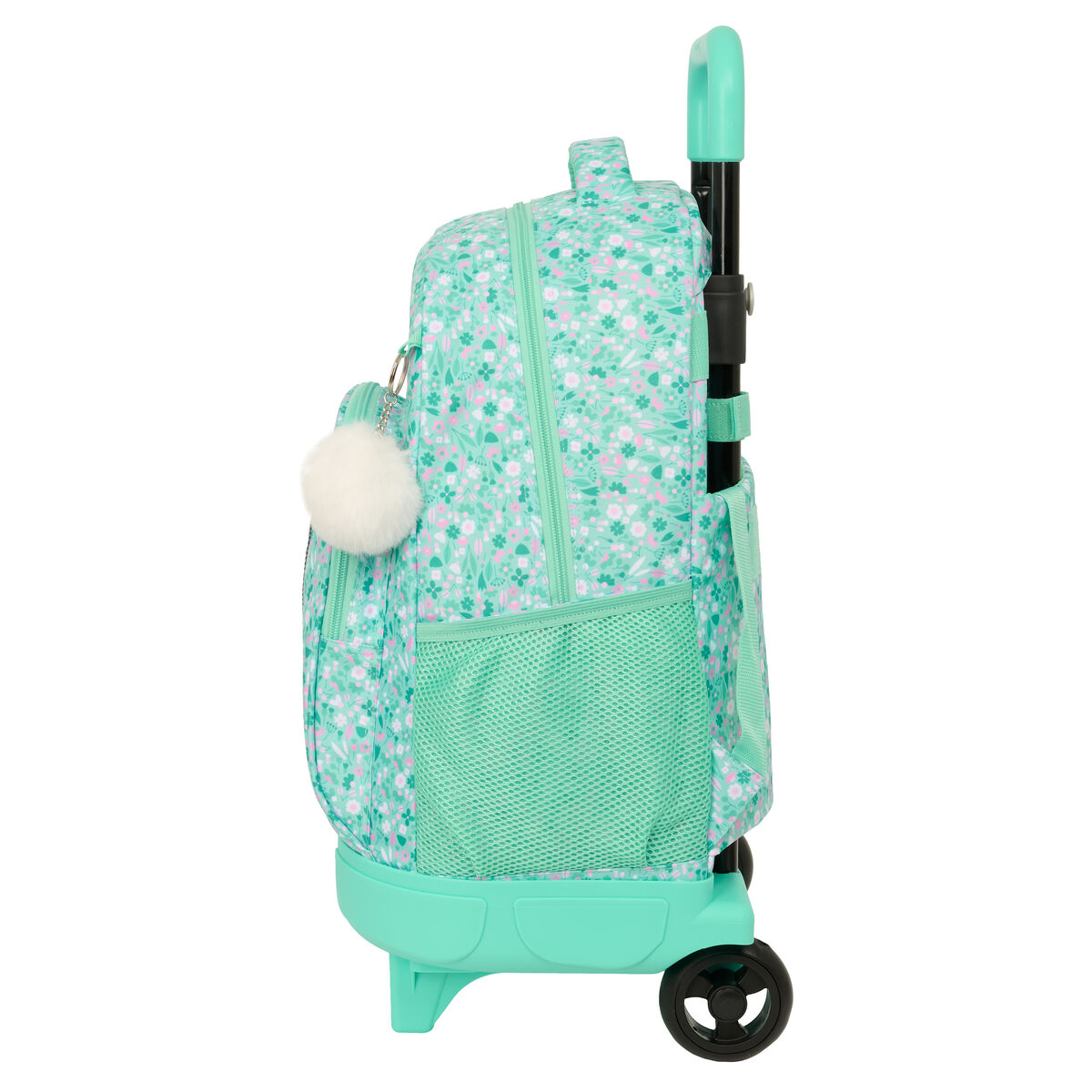 School Rucksack with Wheels Safta Cuore Mint 33 x 45 x 22 cm
