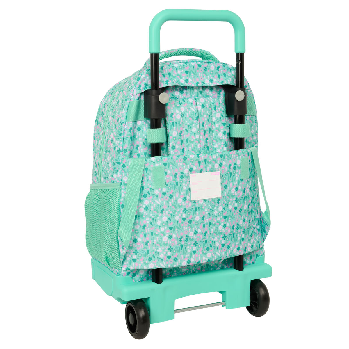 School Rucksack with Wheels Safta Cuore Mint 33 x 45 x 22 cm