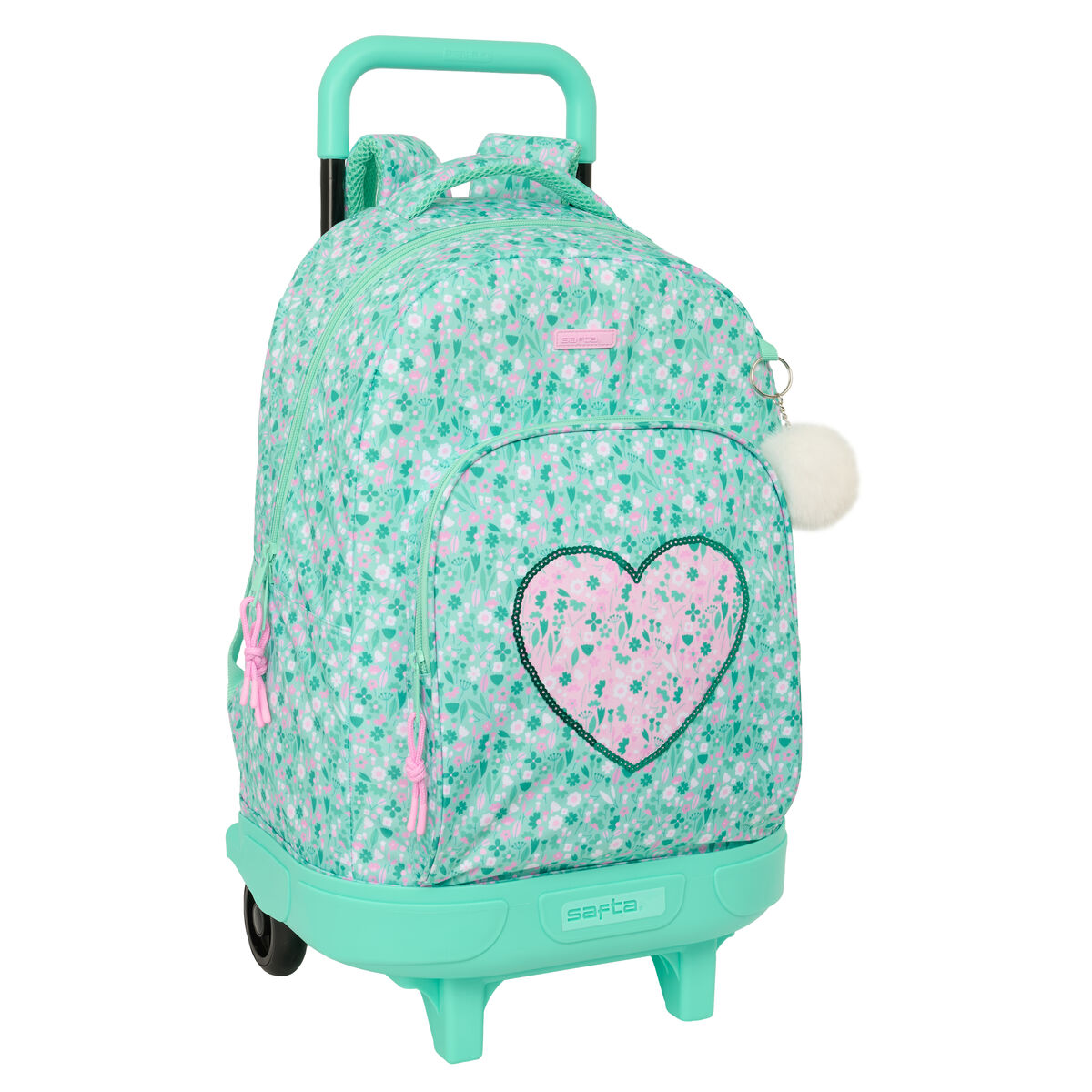 School Rucksack with Wheels Safta Cuore Mint 33 x 45 x 22 cm School Rucksack with Wheels Safta Cuore Mint 33 x 45 x 22 cm