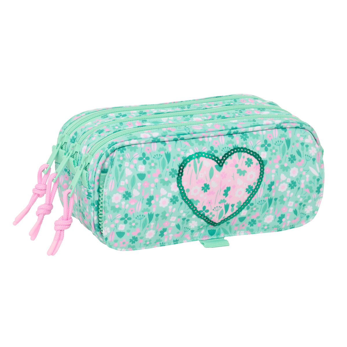 Triple Carry-all Safta Cuore Mint 21,5 x 10 x 8 cm