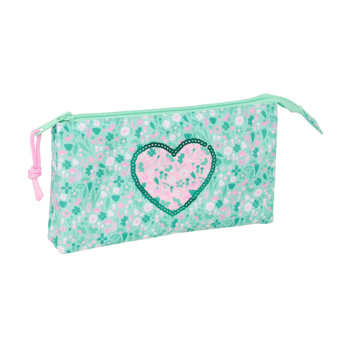 Triple Carry-all Safta Cuore Mint 22 x 12 x 3 cm Triple Carry-all Safta Cuore Mint 22 x 12 x 3 cm