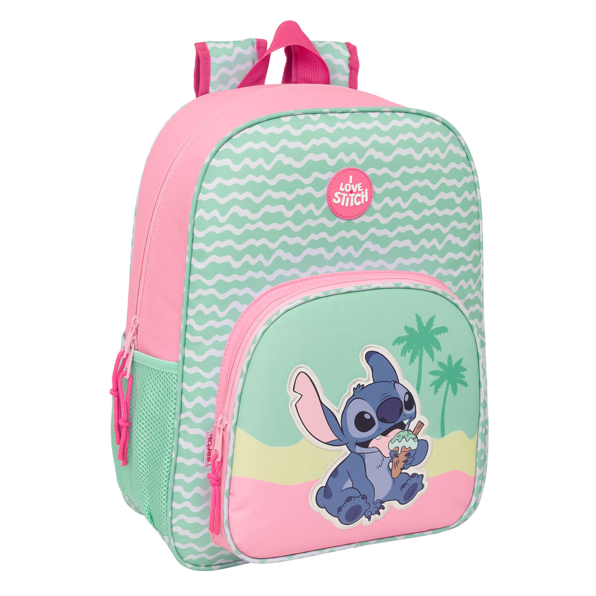 School Bag Lilo & Stitch Ice cream Pink 33 x 42 x 14 cm