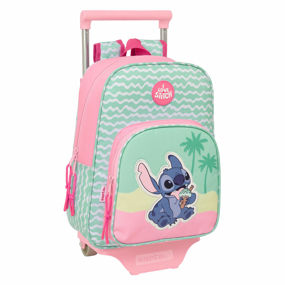 School Bag Lilo & Stitch Ice cream Pink 26 x 11 x 67 cm 26 x 34 x 11 cm