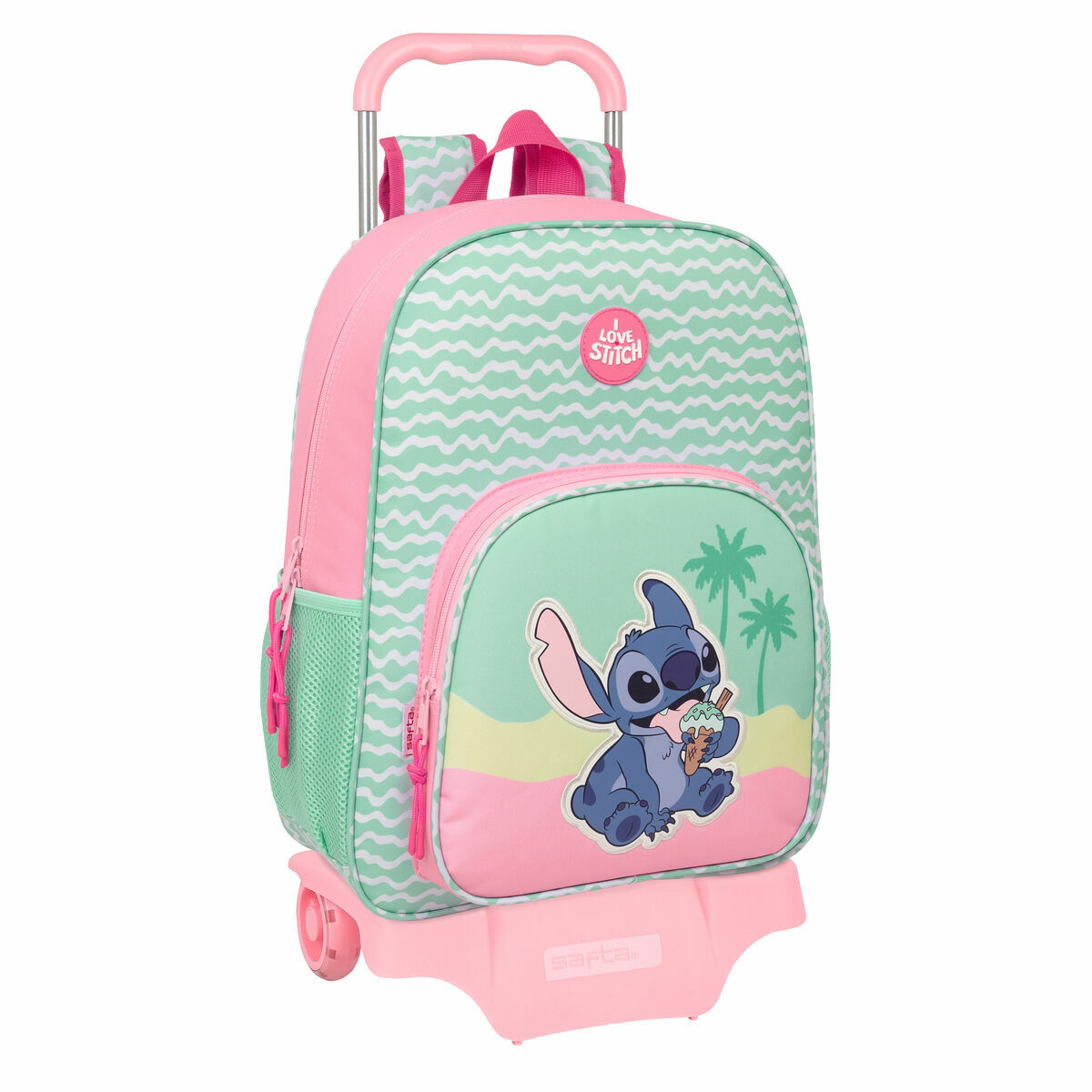 School Bag Lilo & Stitch Ice cream Pink 33 x 42 x 14 cm