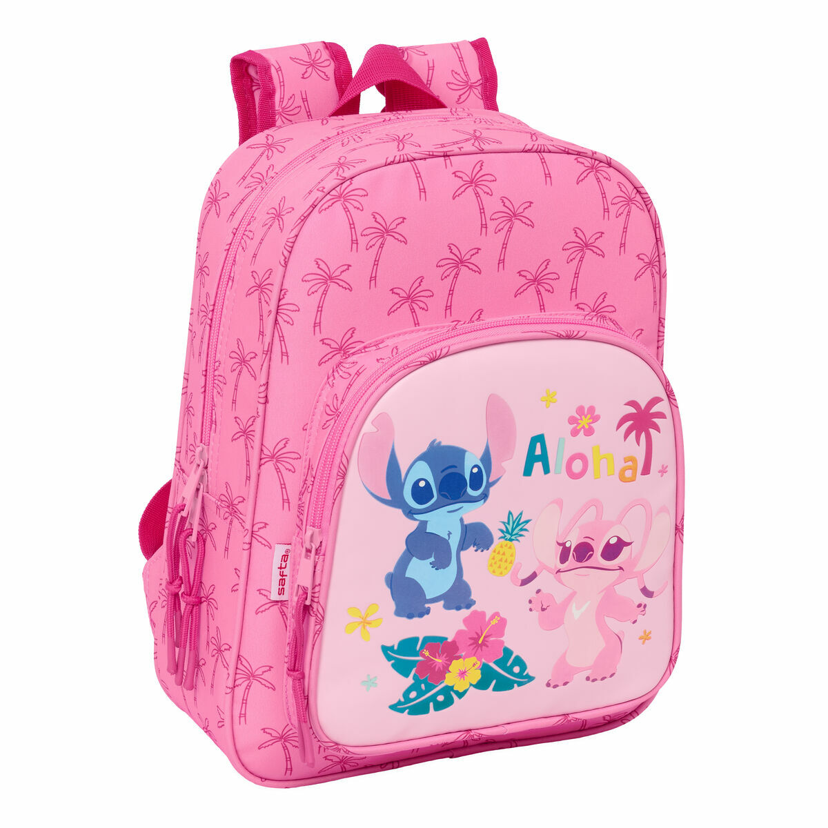 School Bag Lilo & Stitch Chill Pink Mint 26 x 34 x 11 cm