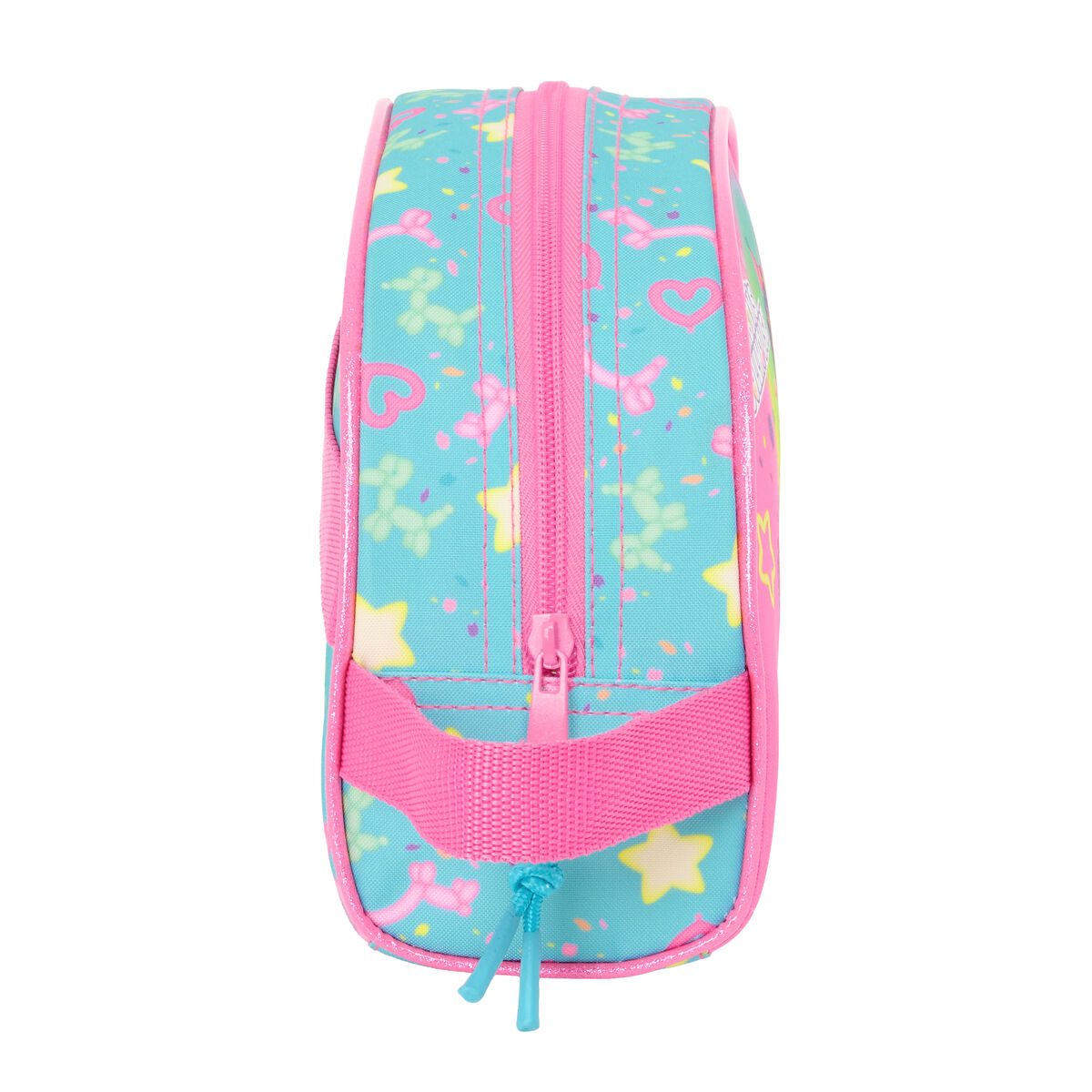 Travel Vanity Case Gabby’s Dollhouse Confetti Pink Turquoise 26 x 16 x 9 cm