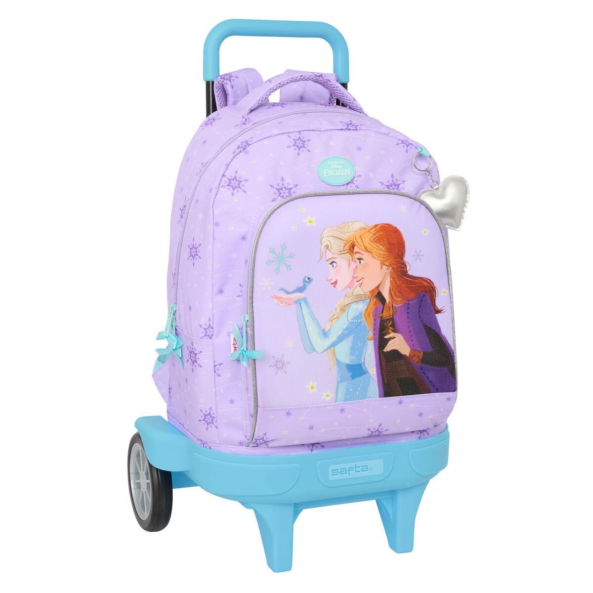 School Rucksack with Wheels Frozen Spirit Lilac 33 x 45 x 22 cm School Rucksack with Wheels Frozen Spirit Lilac 33 x 45 x 22 cm