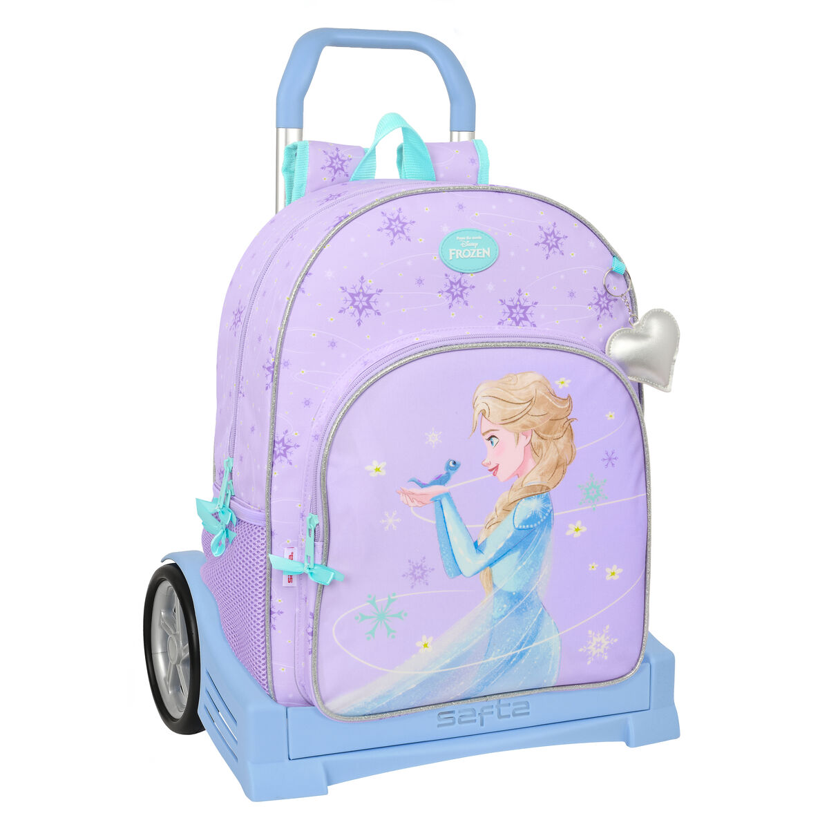School Rucksack with Wheels Frozen Spirit Lilac 33 x 42 x 14 cm School Rucksack with Wheels Frozen Spirit Lilac 33 x 42 x 14 cm