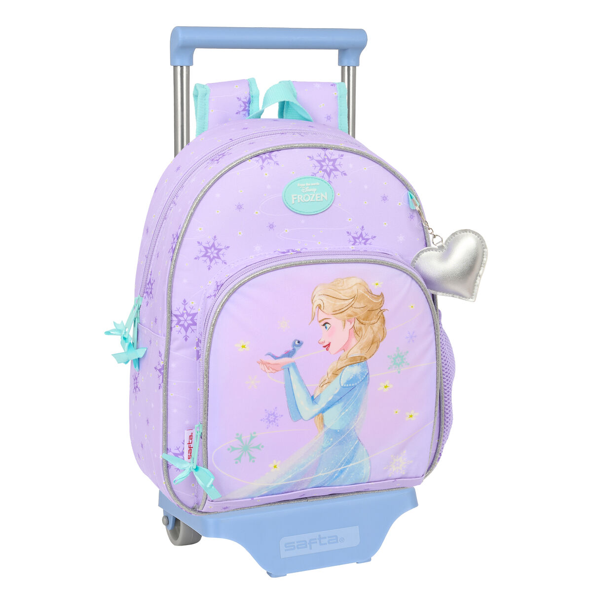 School Rucksack with Wheels Frozen Spirit Lilac 28 x 34 x 10 cm School Rucksack with Wheels Frozen Spirit Lilac 28 x 34 x 10 cm