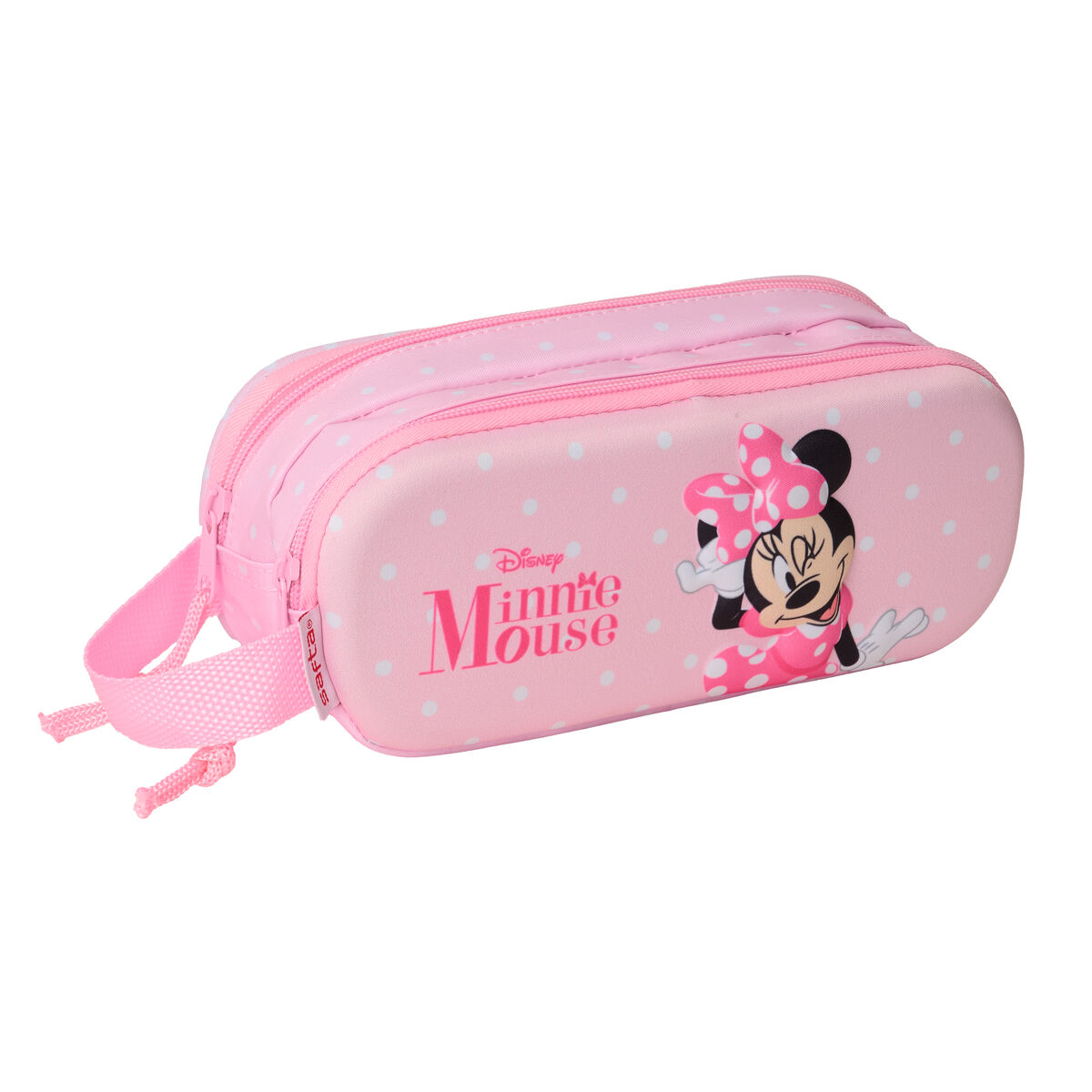 Double Carry-all Minnie Mouse Pink 21 x 8 x 6 cm 3D