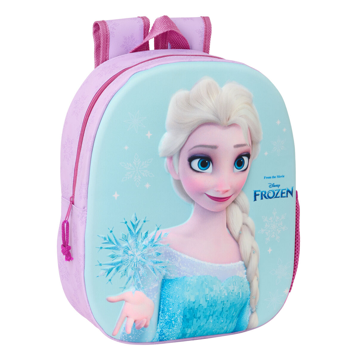 Child bag Frozen Pink Sky blue 27 x 33 x 10 cm 3D Child bag Frozen Pink Sky blue 27 x 33 x 10 cm 3D