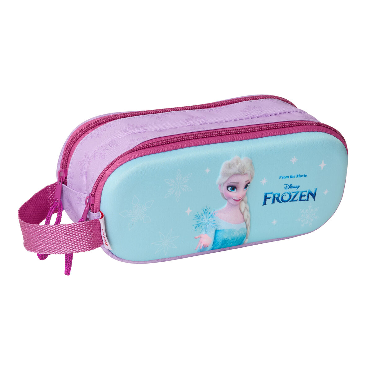 Double Carry-all Frozen Pink Sky blue 21 x 8 x 6 cm 3D Double Carry-all Frozen Pink Sky blue 21 x 8 x 6 cm 3D