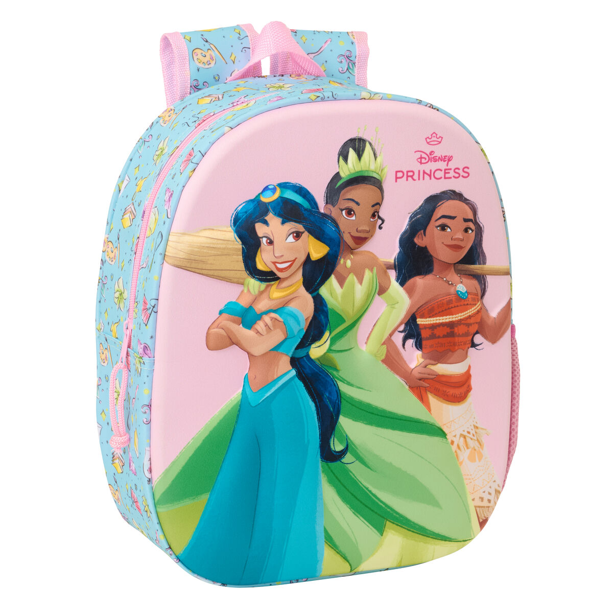 Child bag Frozen Pink Sky blue 27 x 33 x 10 cm 3D Child bag Frozen Pink Sky blue 27 x 33 x 10 cm 3D