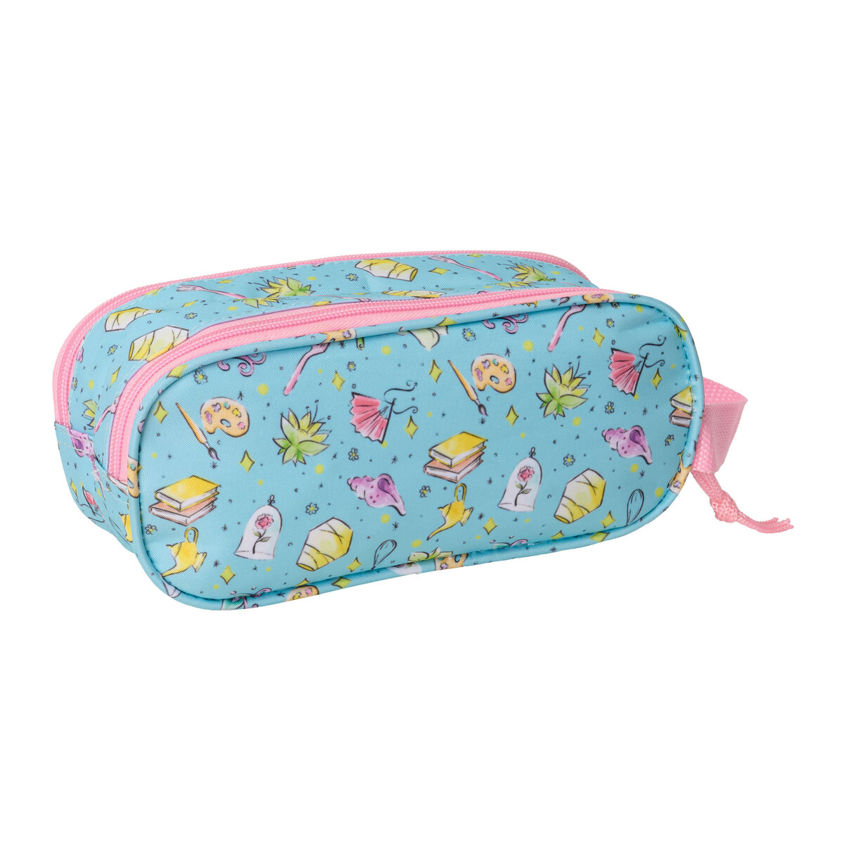 Double Carry-all Frozen Pink Sky blue 21 x 8 x 6 cm 3D