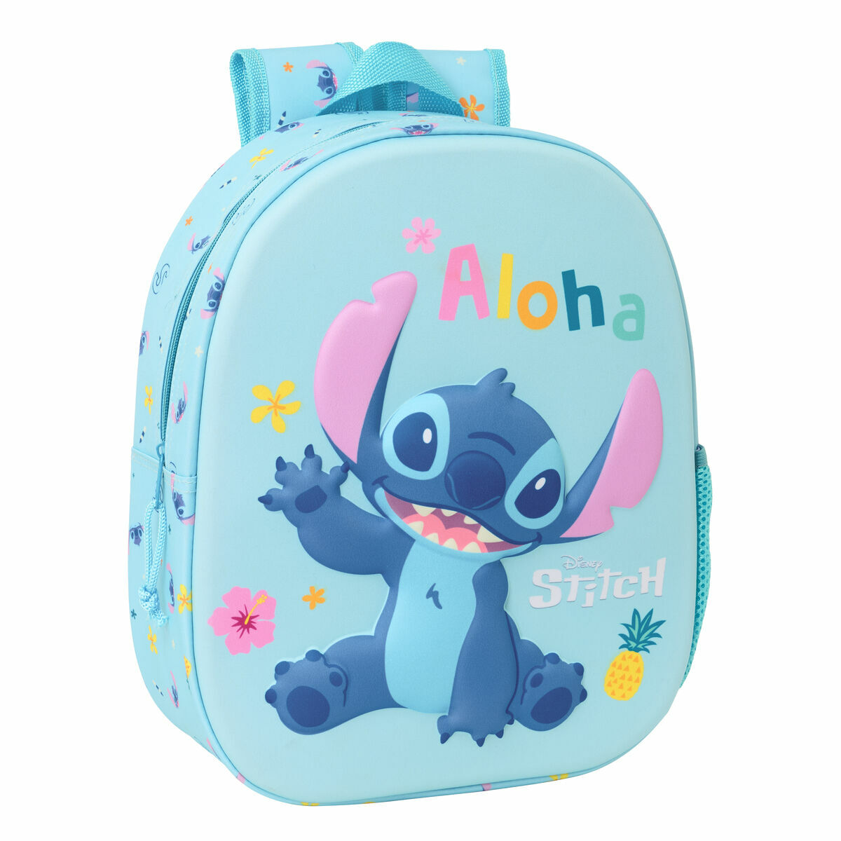 Child bag Lilo & Stitch Light Blue 27 x 33 x 10 cm 3D Child bag Lilo & Stitch Light Blue 27 x 33 x 10 cm 3D