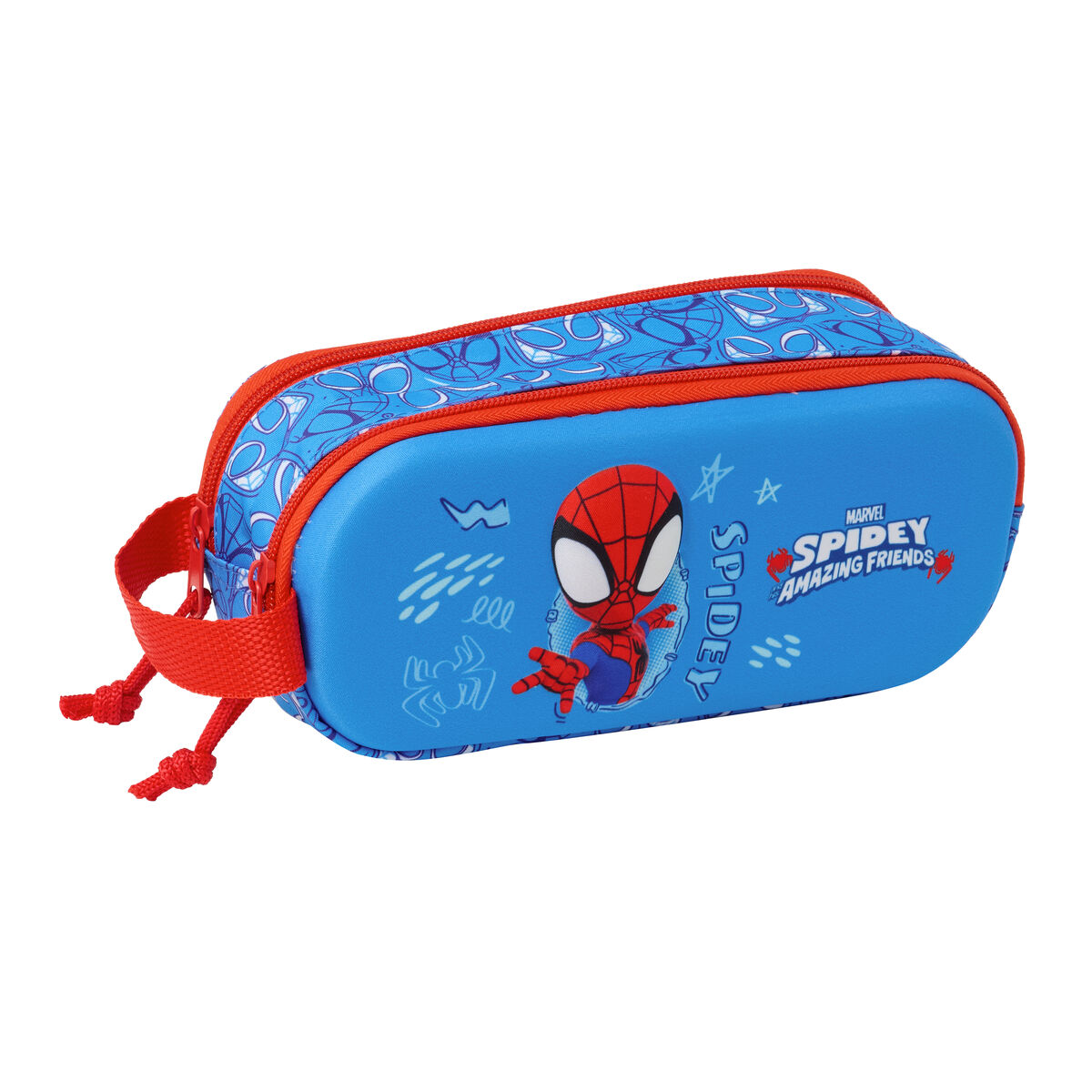 Double Carry-all Spider-Man Red Navy Blue 21 x 8 x 6 cm 3D Double Carry-all Spider-Man Red Navy Blue 21 x 8 x 6 cm 3D