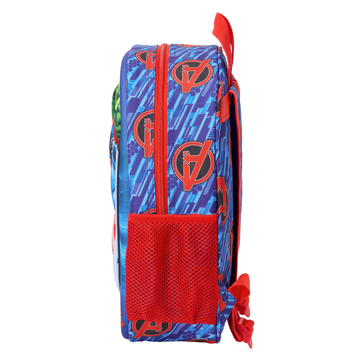 Child bag The Avengers Red Dark blue 27 x 33 x 10 cm 3D