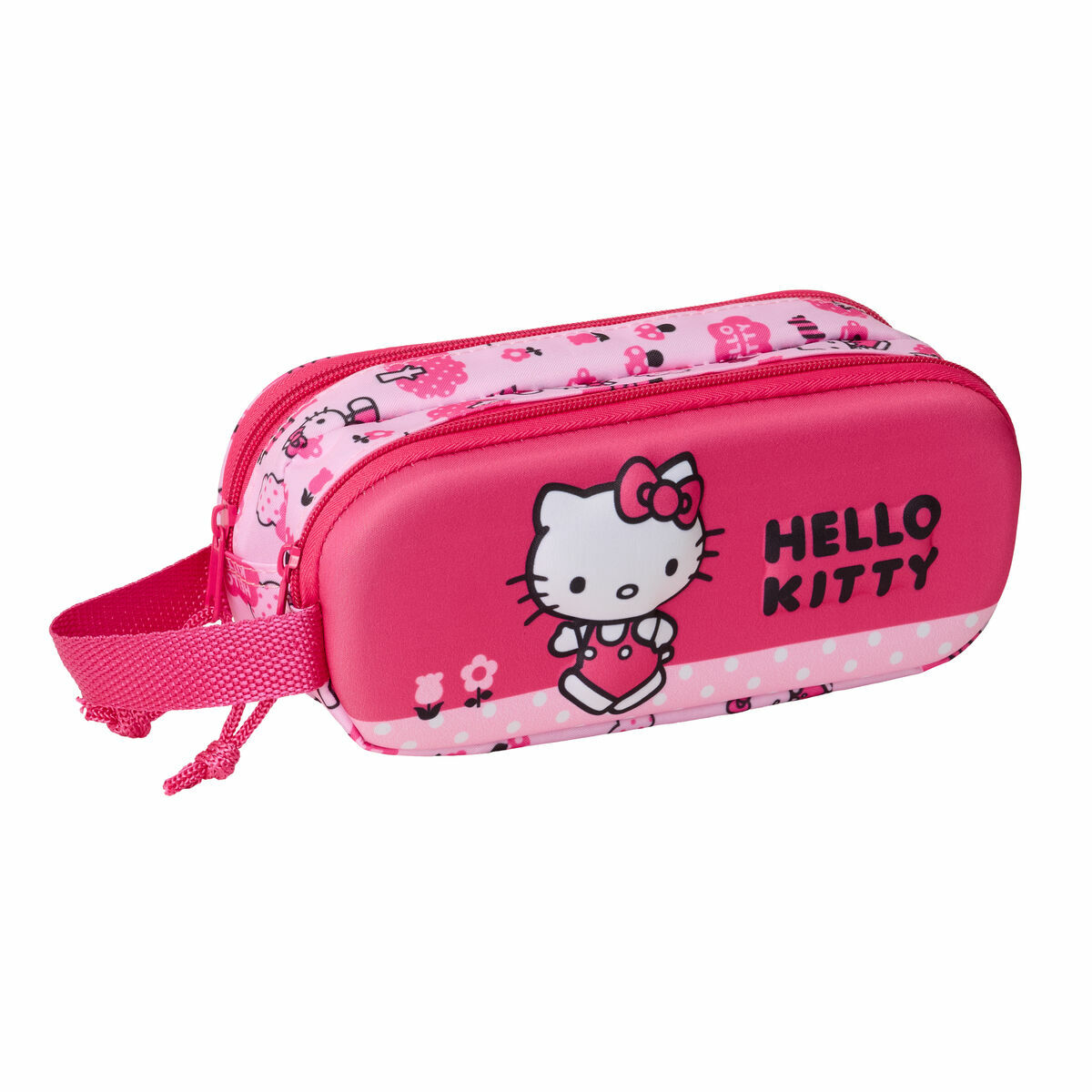 Double Carry-all Hello Kitty Pink 21 x 8 x 6 cm