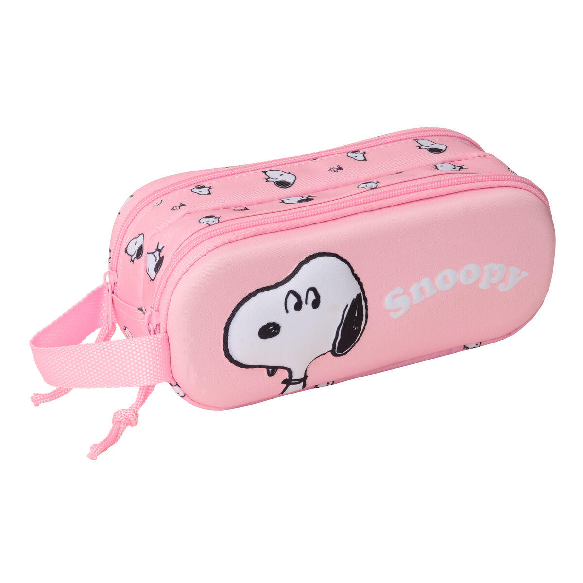 Double Carry-all Snoopy Pink 21 x 8 x 6 cm 3D Double Carry-all Snoopy Pink 21 x 8 x 6 cm 3D