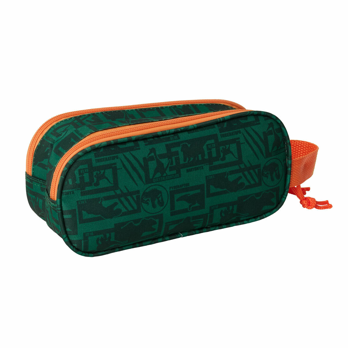 Double Carry-all Jurassic World Dark green 21 x 8 x 6 cm 3D