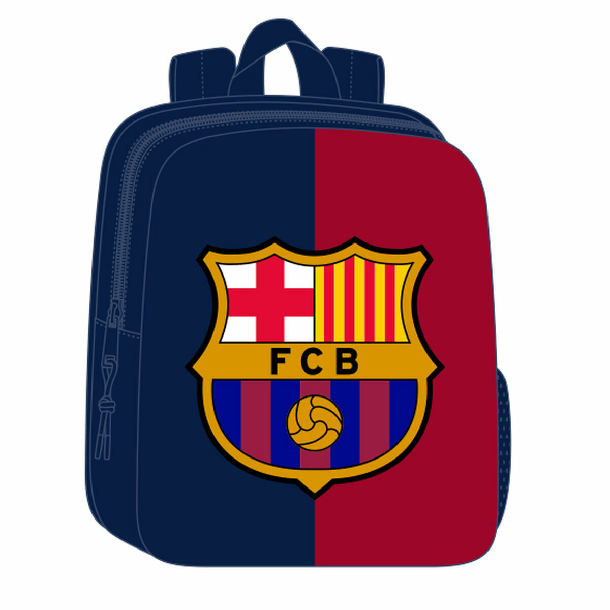 Child bag F.C. Barcelona Blue Maroon 22 x 27 x 10 cm 3D
