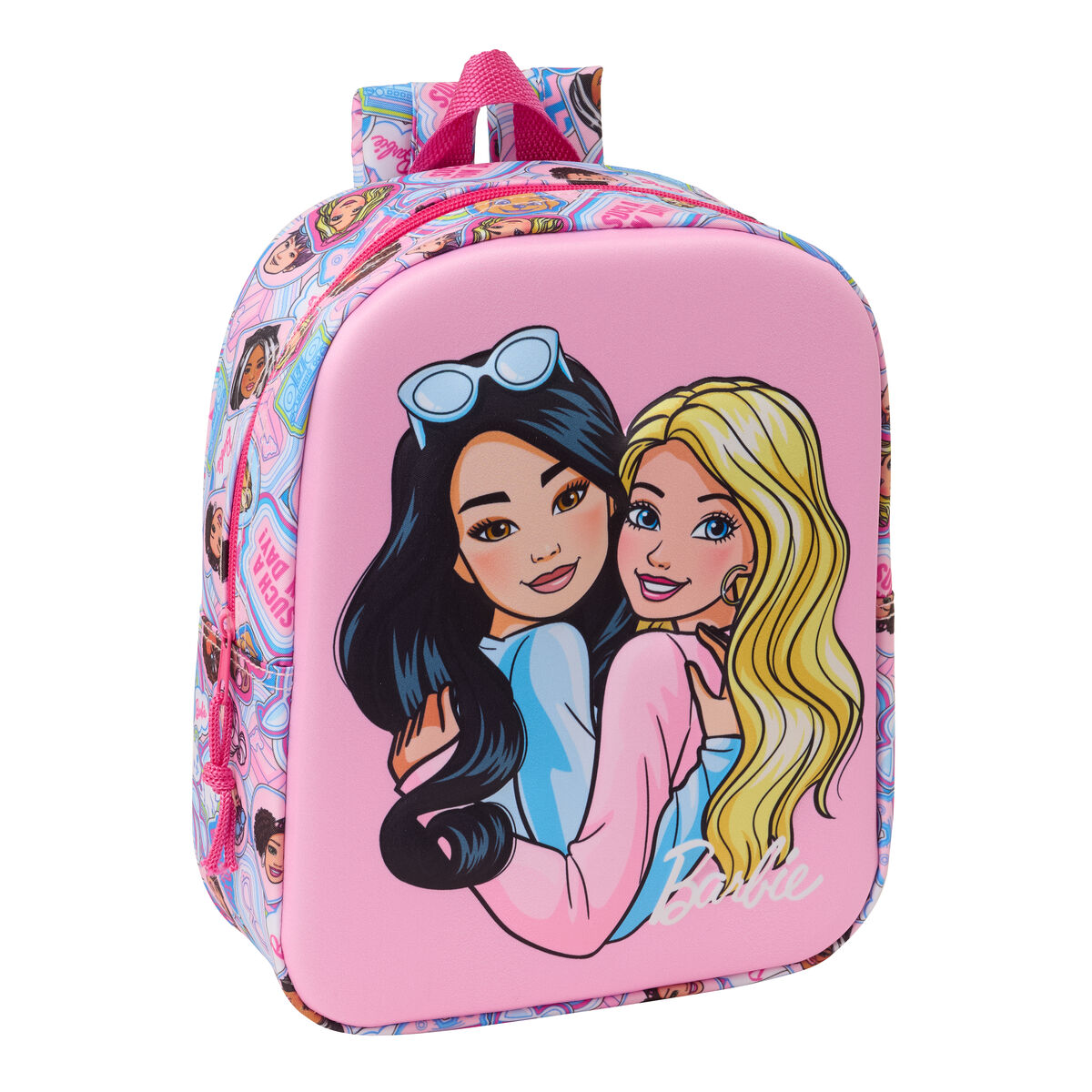 Child bag Barbie Pink 22 x 27 x 10 cm 3D Child bag Barbie Pink 22 x 27 x 10 cm 3D