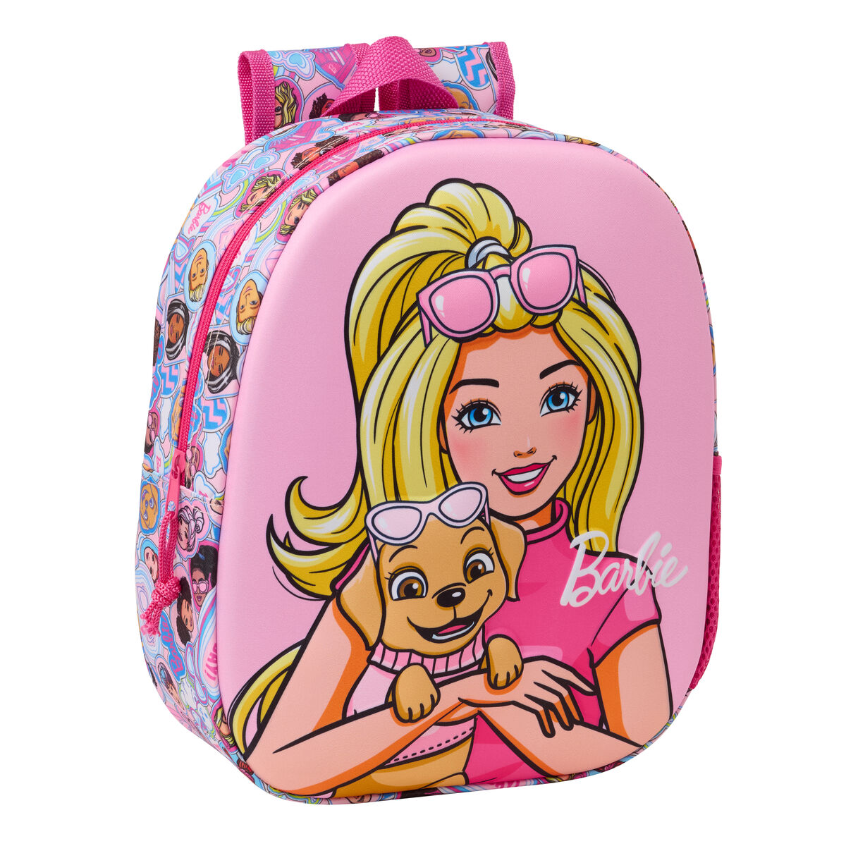 Child bag Barbie Pink 27 x 33 x 10 cm 3D Child bag Barbie Pink 27 x 33 x 10 cm 3D