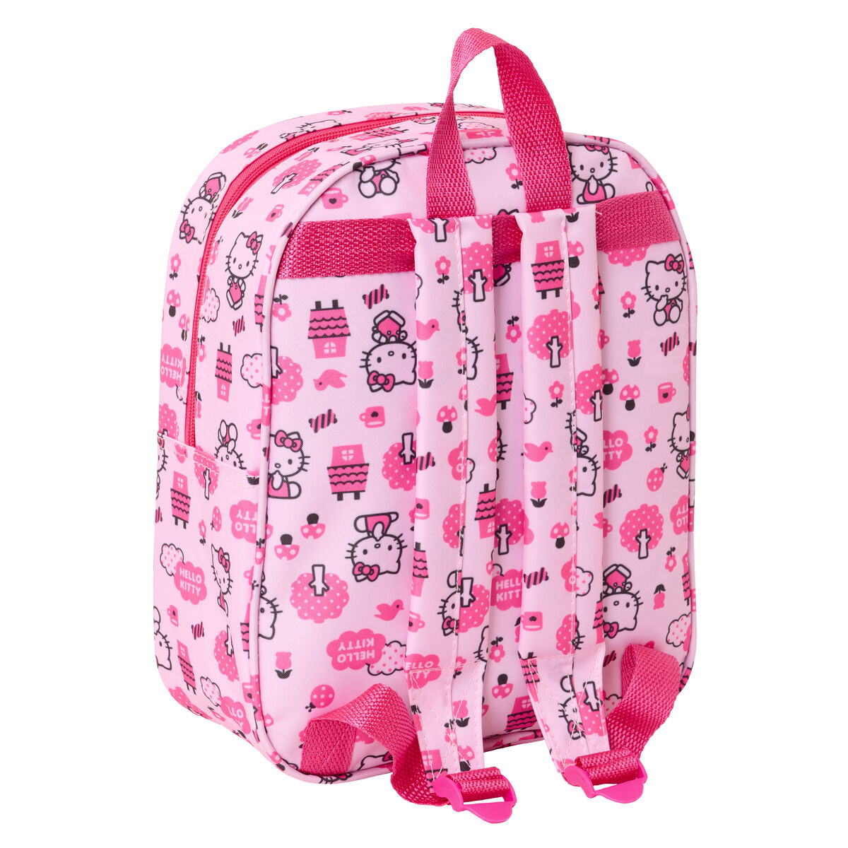 Child bag Hello Kitty Pink 22 x 27 x 10 cm 3D