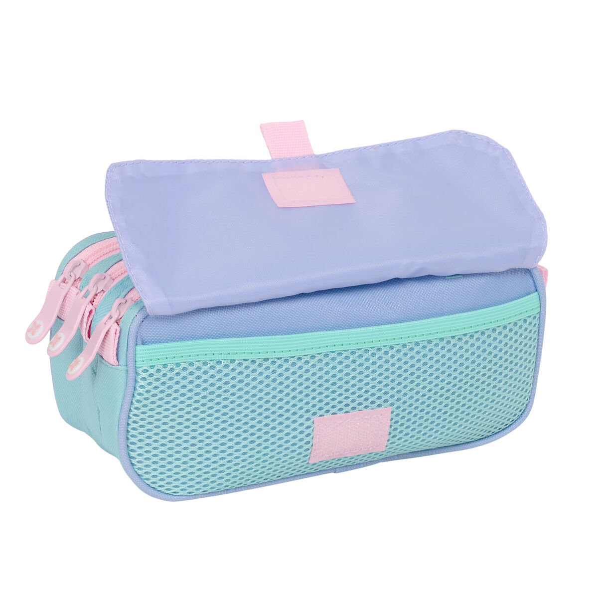 Triple Carry-all Munich Mellow Blue Pink Sky blue 21,5 x 10 x 8 cm