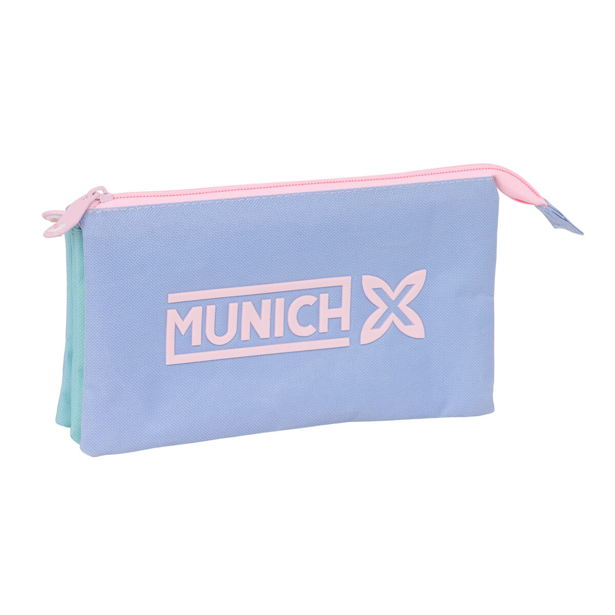 Triple Carry-all Munich Mellow Blue Pink Sky blue 22 x 12 x 3 cm Triple Carry-all Munich Mellow Blue Pink Sky blue 22 x 12 x 3 cm