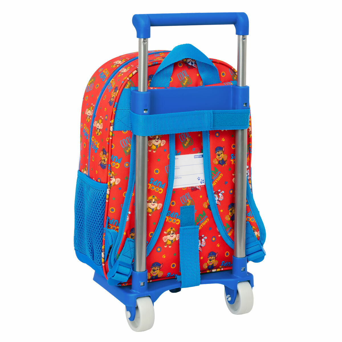 School Bag The Paw Patrol Cool Blue Red 26 x 11 x 67 cm 26 x 34 x 11 cm