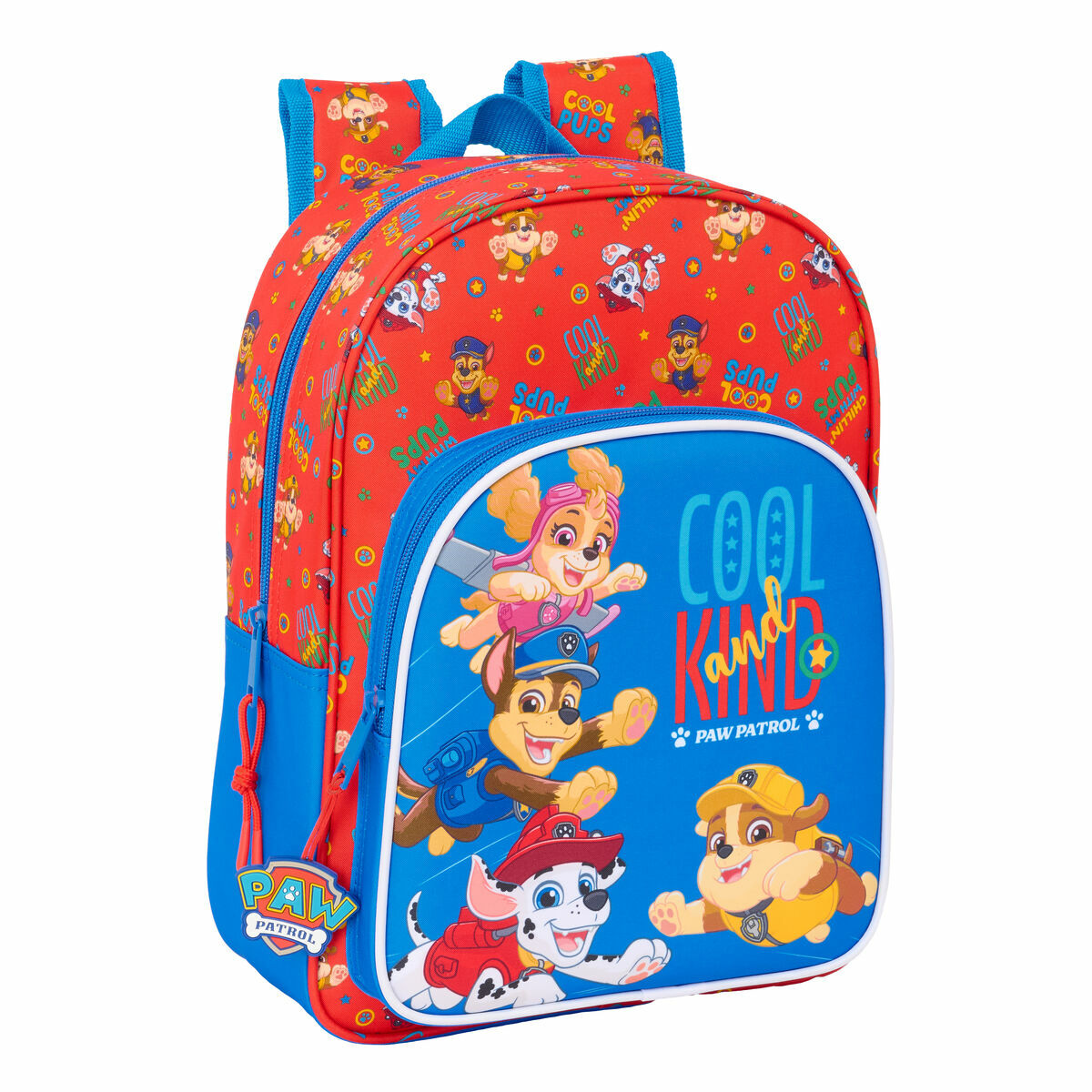School Bag The Paw Patrol Cool Blue Red 26 x 34 x 11 cm