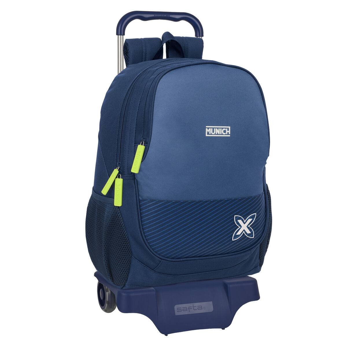 School Rucksack with Wheels Munich Blue indigo Blue 32 x 44 x 16 cm School Rucksack with Wheels Munich Blue indigo Blue 32 x 44 x 16 cm
