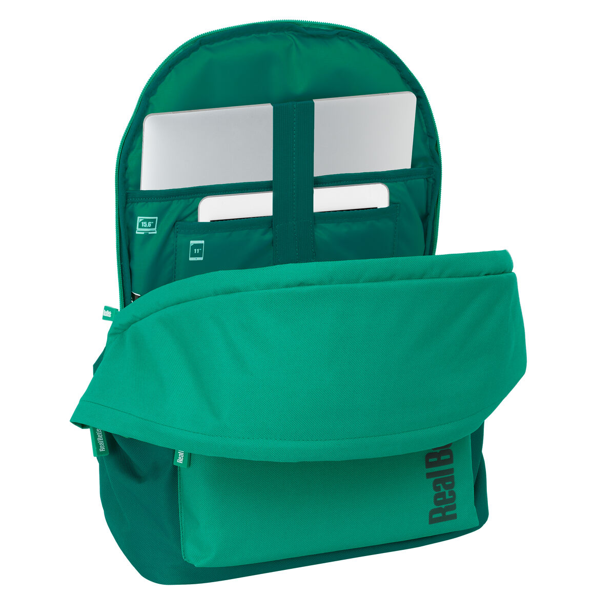 Rucksack for Laptop and Tablet with USB Output Real Betis Balompié Green