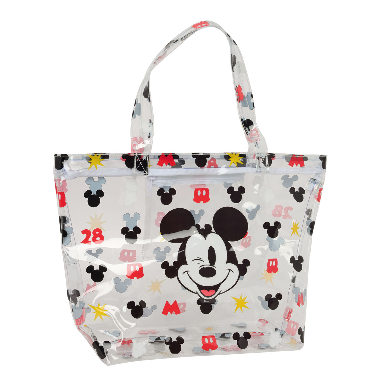 Shopping Bag Mickey Mouse Clubhouse Beach Multicolour Transparent 54 x 35 x 17 cm Shopping Bag Mickey Mouse Clubhouse Beach Multicolour Transparent 54 x 35 x 17 cm