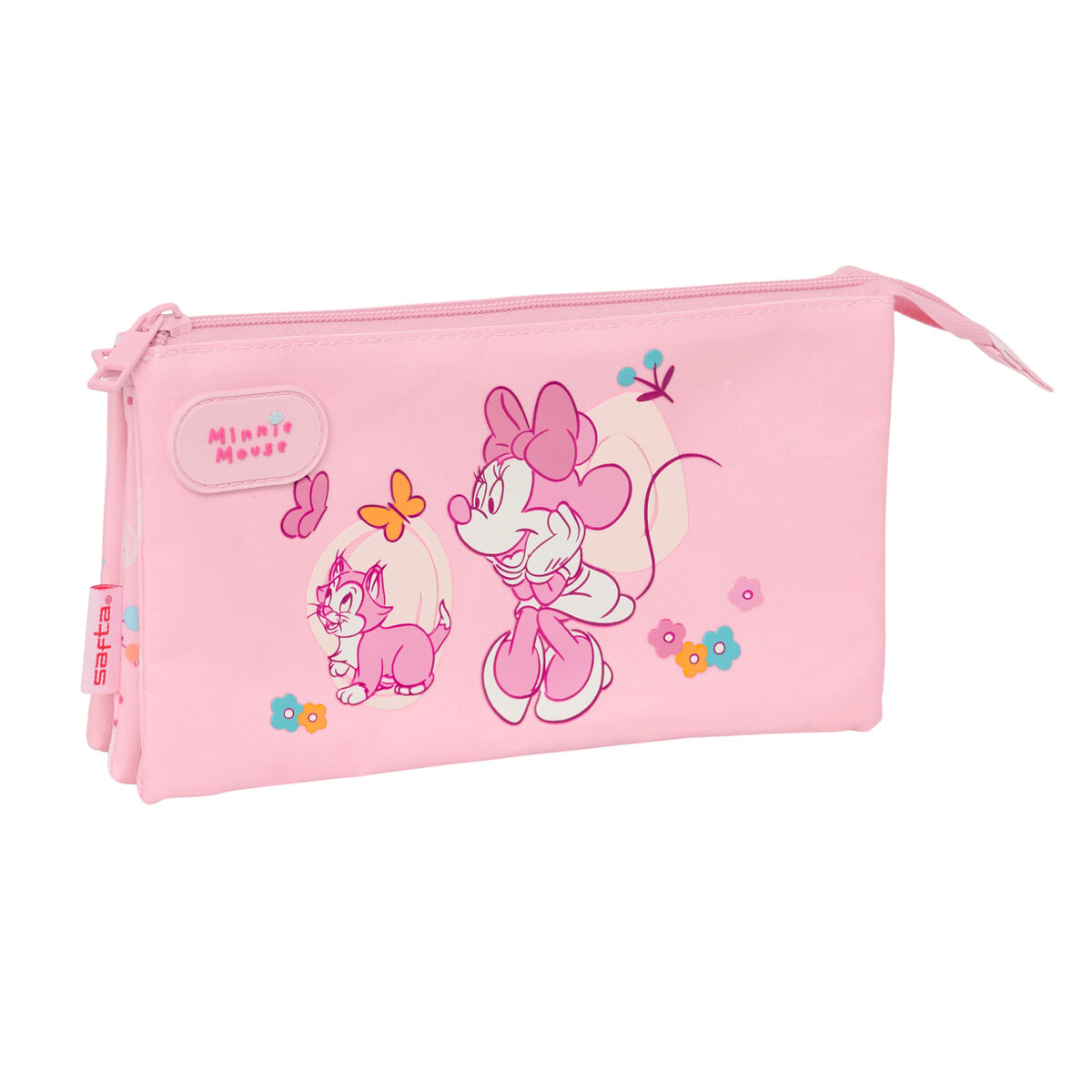 Triple Carry-all Minnie Mouse Baby Pink 22 x 12 x 3 cm Triple Carry-all Minnie Mouse Baby Pink 22 x 12 x 3 cm