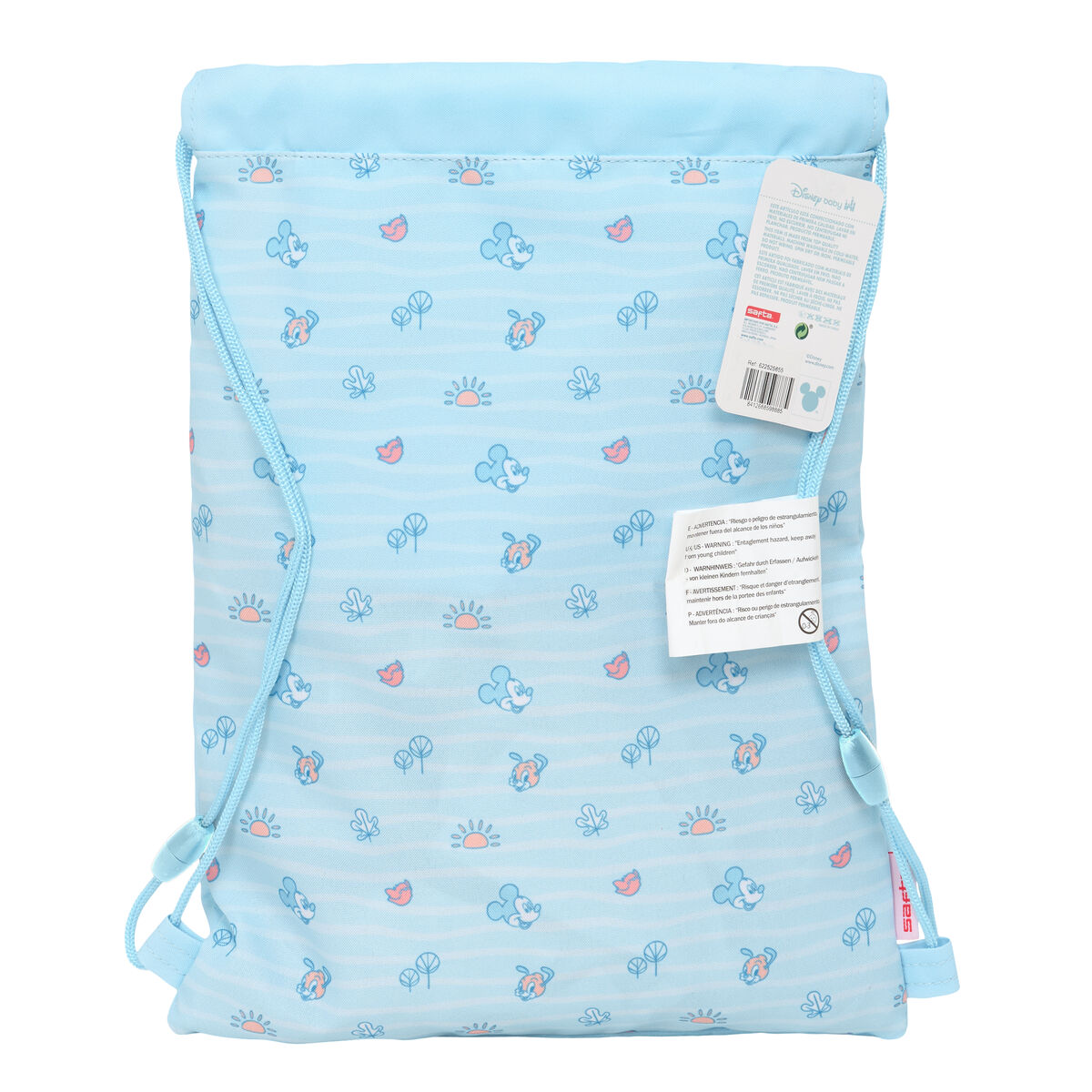 Backpack with Strings Mickey Mouse Clubhouse Baby Blue 26 x 34 x 1 cm