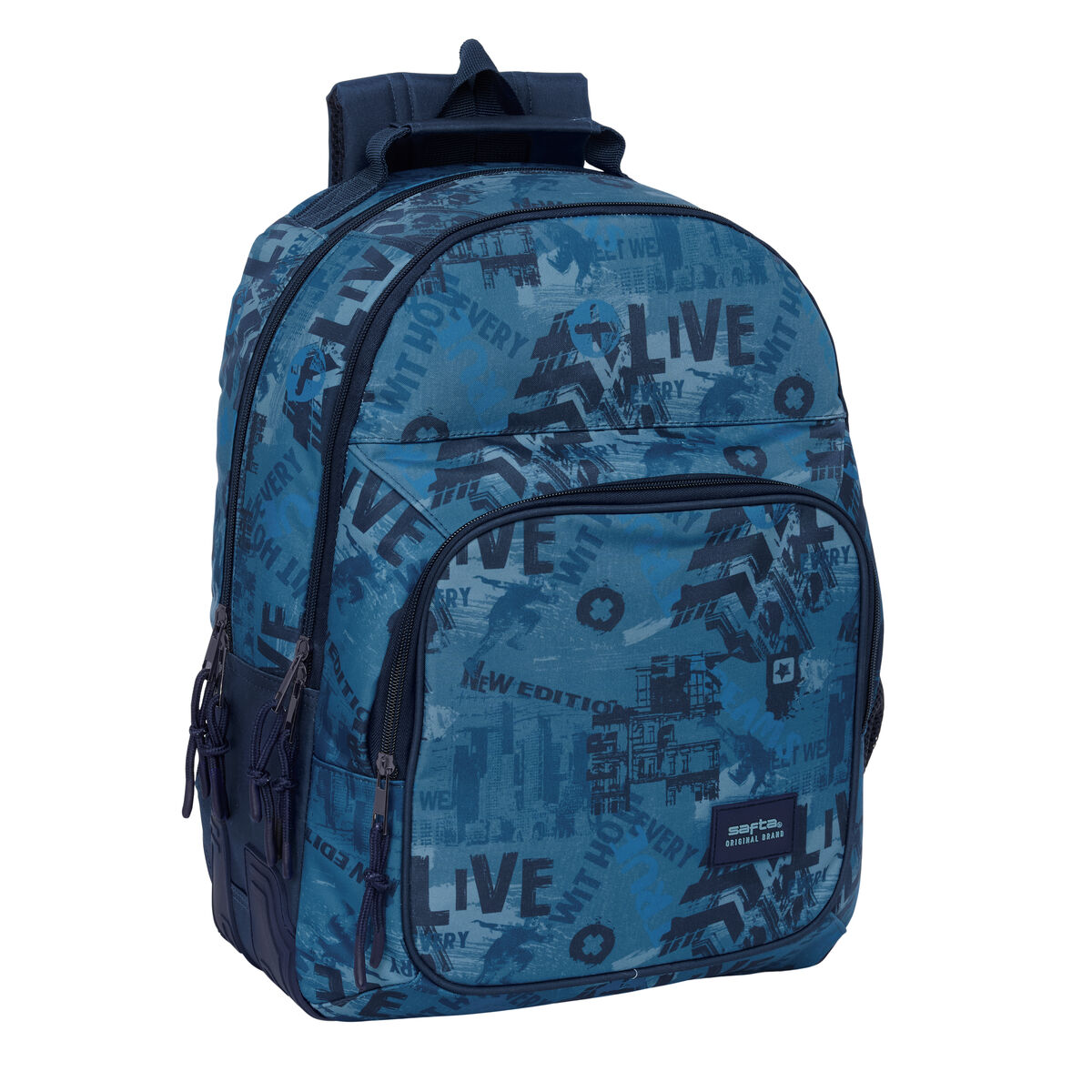 School Bag Safta New edition Navy Blue 32 x 42 x 15 cm School Bag Safta New edition Navy Blue 32 x 42 x 15 cm