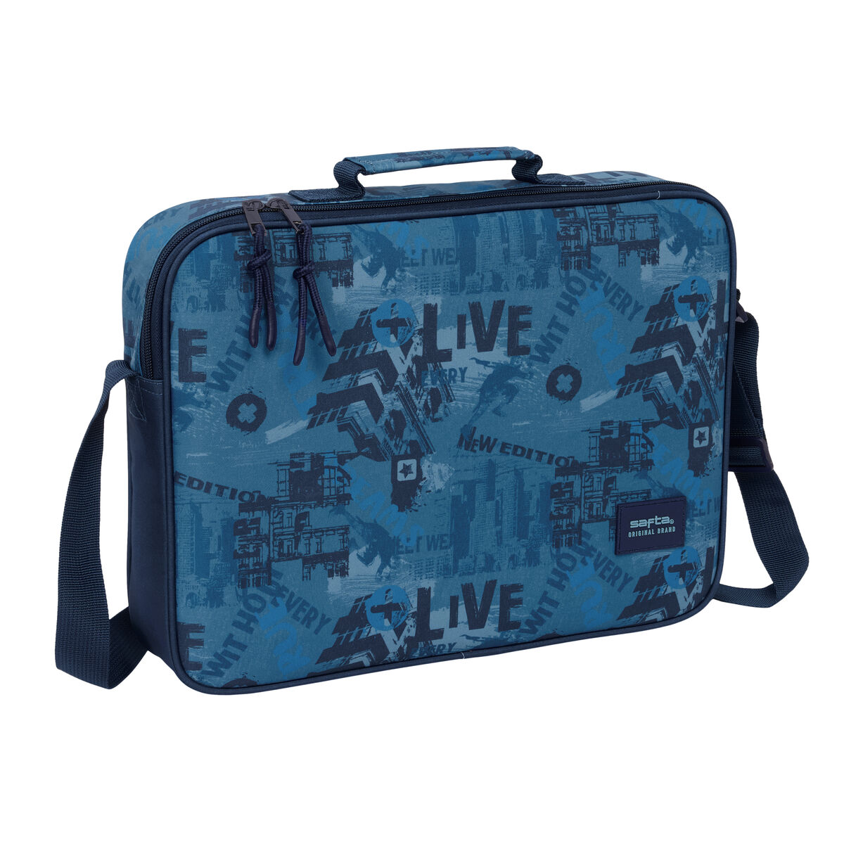 School Bag Safta New edition Navy Blue 38 x 28 x 6 cm School Bag Safta New edition Navy Blue 38 x 28 x 6 cm
