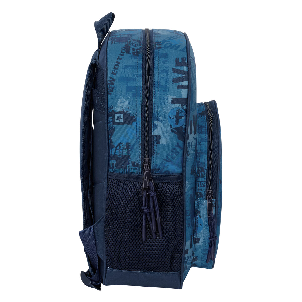 School Bag Safta New edition Navy Blue 32 x 38 x 12 cm
