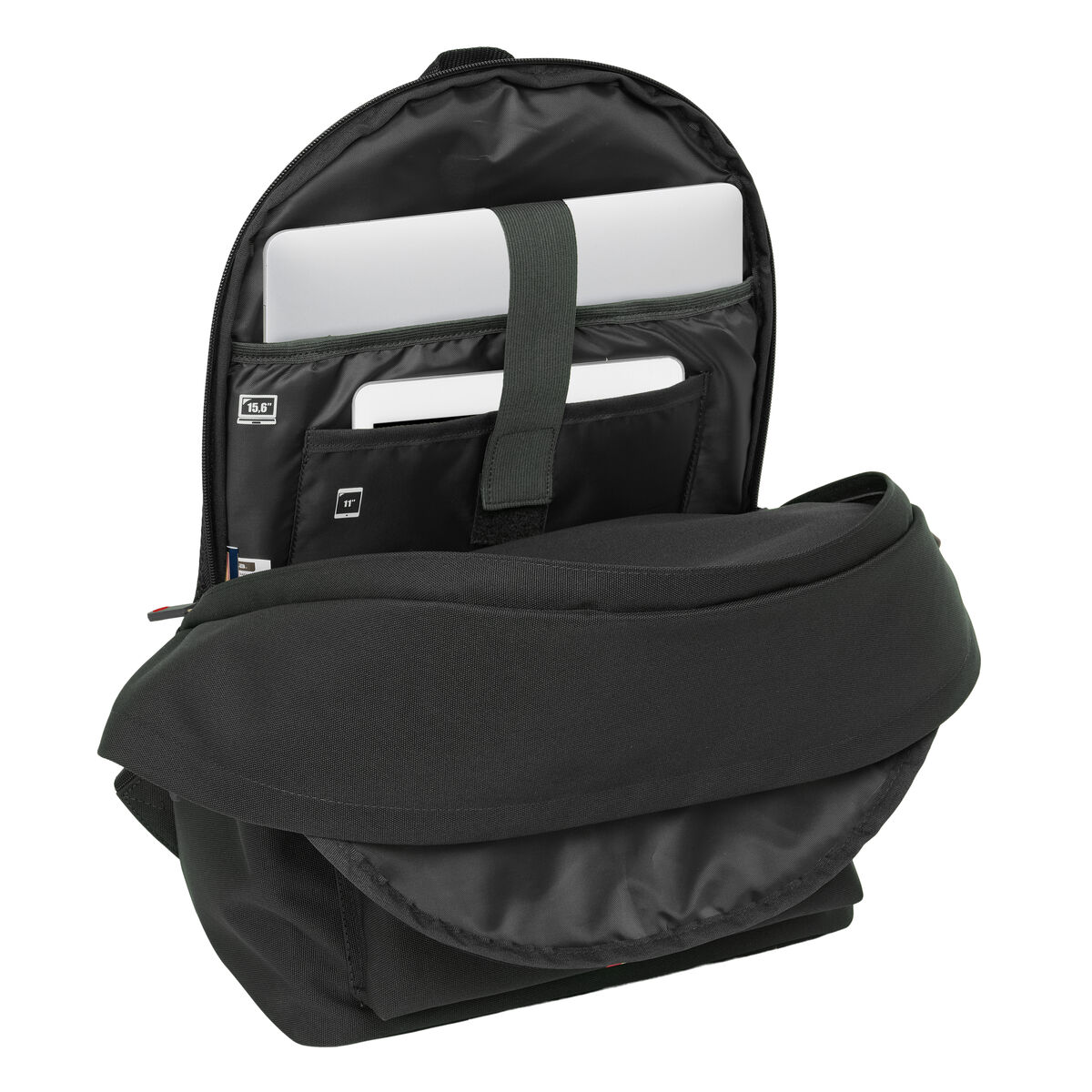 School Bag El Ganso +usb el ganso basics Black 31 x 44 x 18 cm