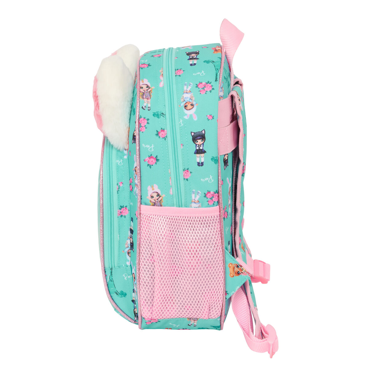 School Bag Na!Na!Na! Surprise Bunny Pink Turquoise 28 x 34 x 10 cm