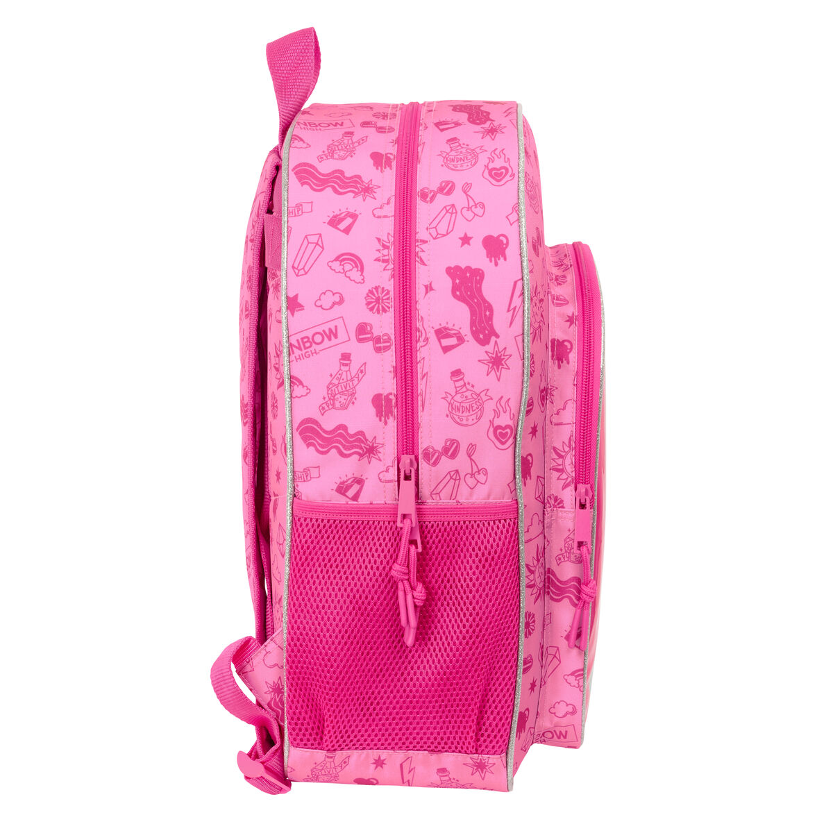 School Bag Rainbow High Shine Multicolour 33 x 42 x 14 cm