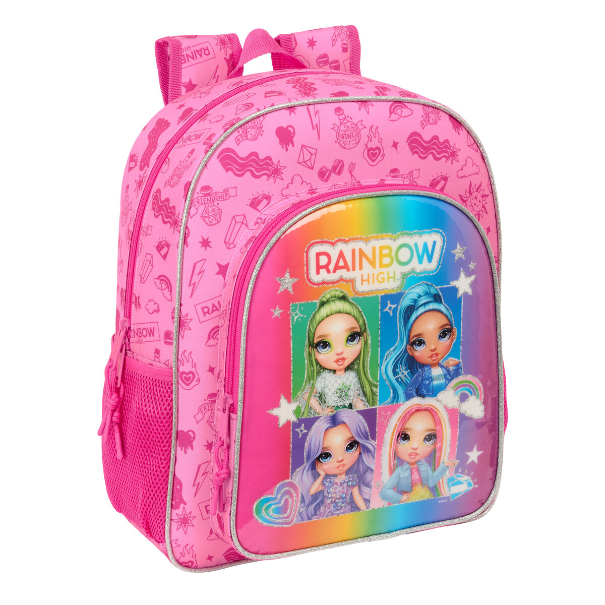 School Bag Rainbow High Shine Multicolour 32 x 38 x 12 cm School Bag Rainbow High Shine Multicolour 32 x 38 x 12 cm