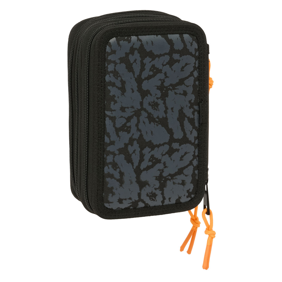Triple Pencil Case Naruto Black 12,5 x 19,5 x 5,5 cm 37 Pieces