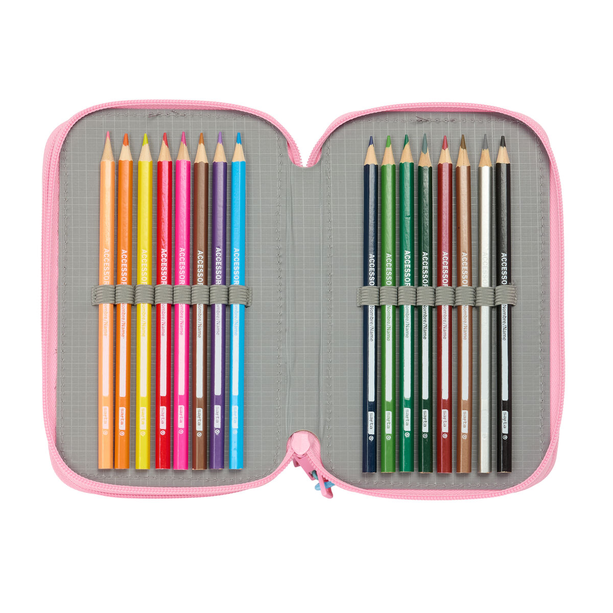 School Case with Accessories Barbie Painterly Pink Sky blue 12,5 x 19,5 x 5,5 cm 37 Pieces