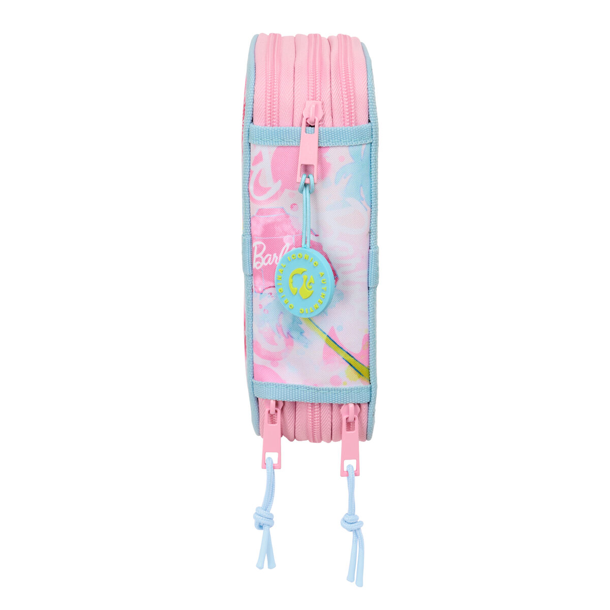 School Case with Accessories Barbie Painterly Pink Sky blue 12,5 x 19,5 x 5,5 cm 37 Pieces
