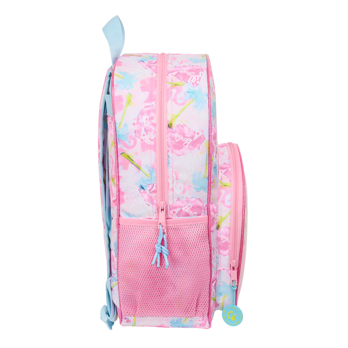 School Bag Barbie Painterly Pink Sky blue 33 x 42 x 14 cm