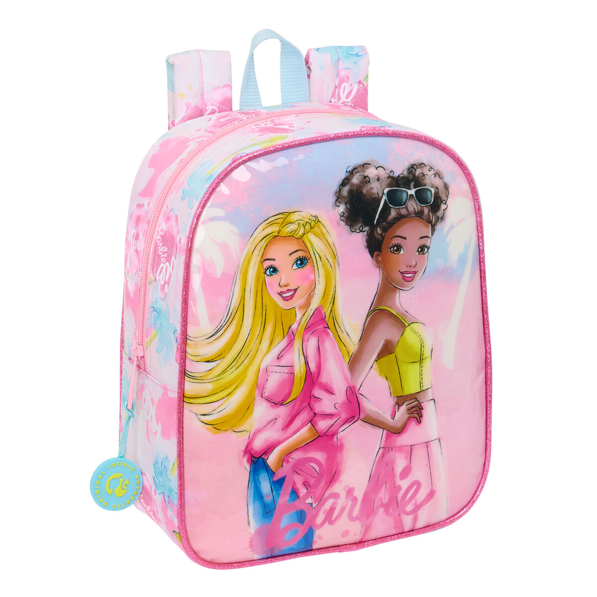 School Bag Barbie Painterly Pink Sky blue 22 x 27 x 10 cm School Bag Barbie Painterly Pink Sky blue 22 x 27 x 10 cm