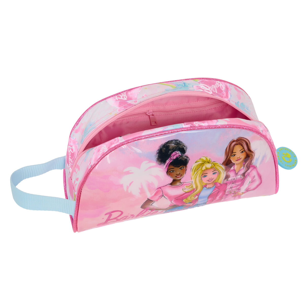 Travel Vanity Case Barbie Painterly Pink Sky blue 26 x 16 x 9 cm